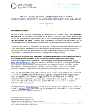 Eligibility: Who we fund and do not fund 